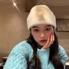 Updated Letter R Embroidery Beanie Hats for Women Girl Autumn Winter Elastic Knitted Skullies Leisure Outdoor Use Ear Warmer Pullover Hat