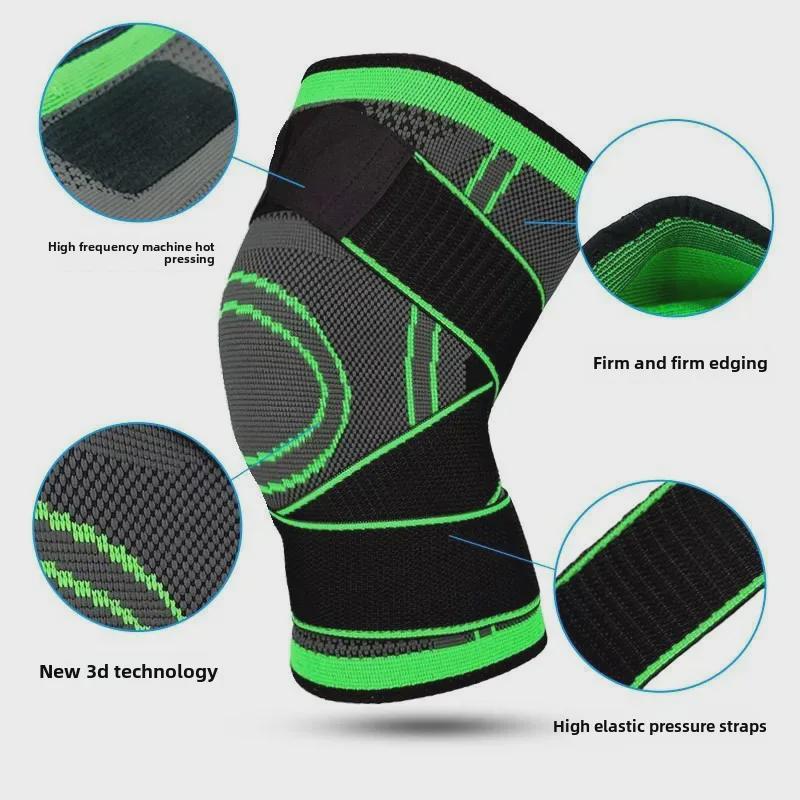 Professional Summer Nylon Running Compression Knee Pads for Outdoor Sports