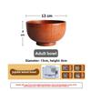 Sanchuang Bowl Household Japanese Tableware, Thickened Anti-scalding Instant Noodles, Chinese Wooden Bowl Large Soup Bowl