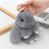 Portachiavi di coniglio in peluche: Ciondolo Giocattolo Carino e Regalo con Confezione a Forma di Borsa per Bambola