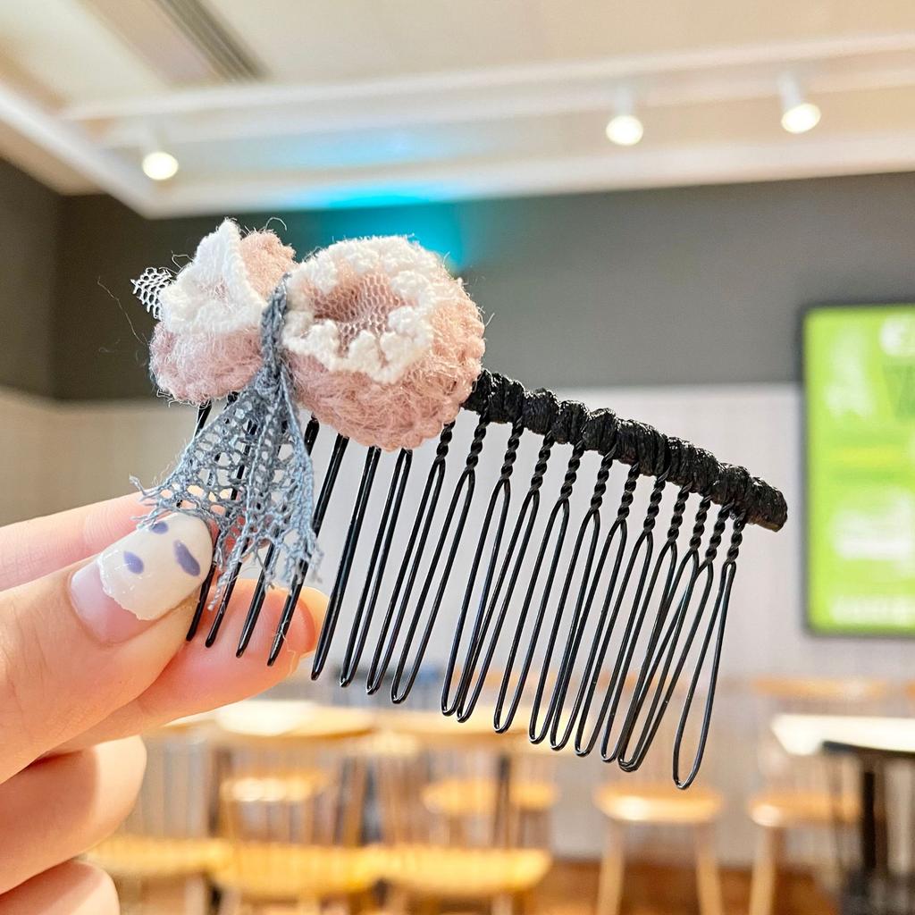 Mode Kinder Haarnadel Kleine Mädchen Pony Gebrochenes Haar Haarnadeln Mädchen Candy Farbe Süße Nette Einsatz Kamm Frauen Haar Zubehör