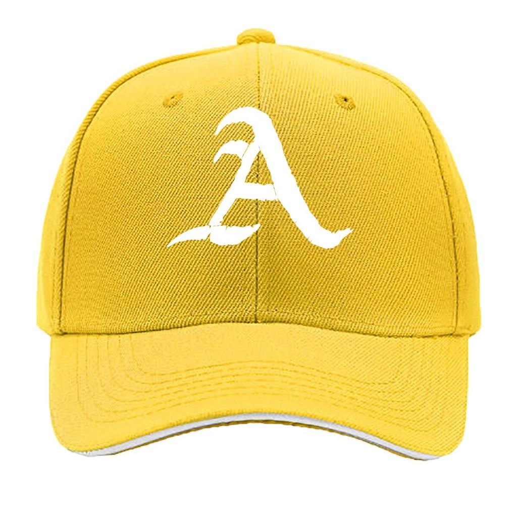 Adjustable Snapback Baseball Cap with Stylish Letter A  Vintage Black Curved Brim for  Ideal Fo Sandwich Baseball Cap