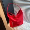 Korean Version of Dongdaemun Simple Nylon Large-capacity Cloth Bag 2025 New Lazy Style Casual Versatile Shoulder Tote Bag