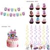 Gabbys Dollhouse Kids Birthday Party Supplies Decor Balloons Flag Topper Cake