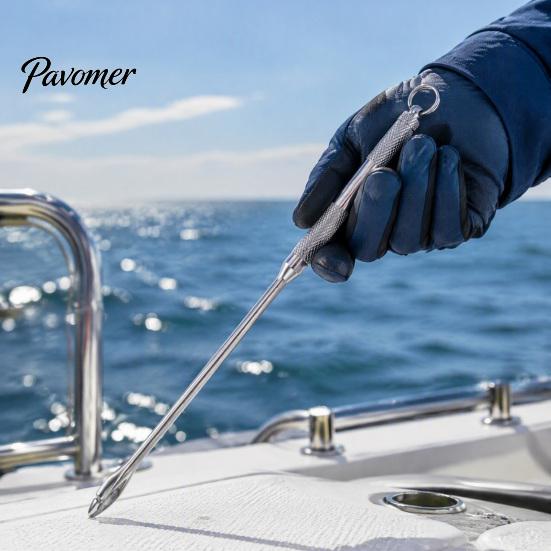 Wild Fishing Accessories Hook Remover, 7.5 Inch Stainless Steel Extractor Tool Sea Gear with Anti-slip Grip, Quick Unhooking for Saltwater Anglers