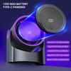 100 Speed Smart Electric Fan Bladeless Fan USB Charging Desktop Silent Wall Mounted Air Conditioner Table Fan For Office Camping