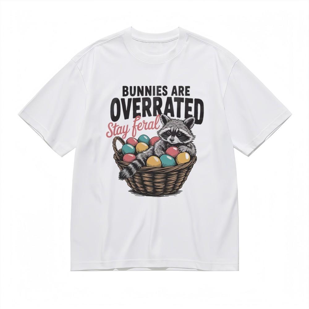 

Men s Trend Soft Comfortable Classic T-Shirt Raccoon Egg Basket Graphic Tee 4XL