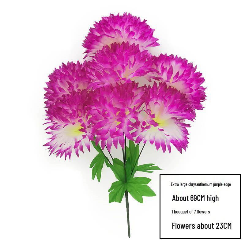 Chrysanthemum Silk Flowers for Qingming Festival Grave Offerings