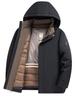 Men's 2025 Winter Hooded Down Jacket with Removable Liner - Thickened and Warm Casual Wear