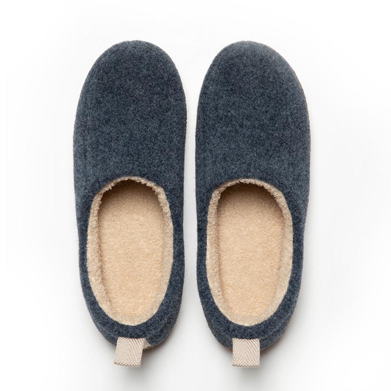 Strictly Selected Winter Home Bags and Men's and Women's Home Indoor Wooden Floors, Non-slip Plush Warm Cotton Slippers