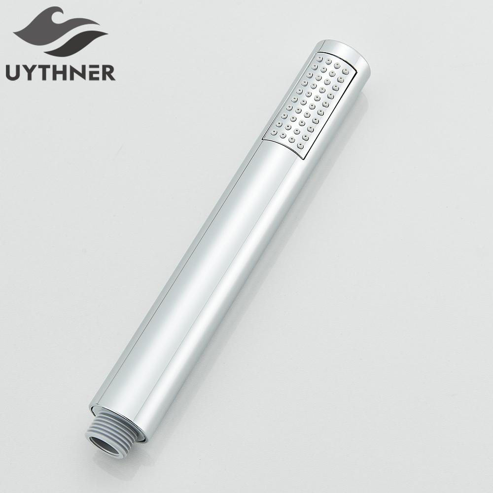 Uythner Hand-held Shower Head Plastic Black Bathroom Rainfall Shower Nozzle Aerator High Pressure handheld Shower Head