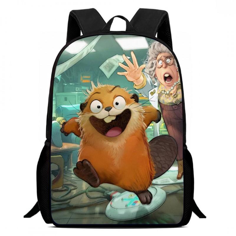 Kinder Cartoon Print Rucksack Grundschulkinder - Leichte Ergonomische Zweigurt-Tasche Mit Atmungsaktivem Oxford-Stoff