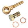 Turbocharger Water Coolant Banjo Fitting Bolt Set M14x1.5 To 3/8in Hose Barb Adapter Kit