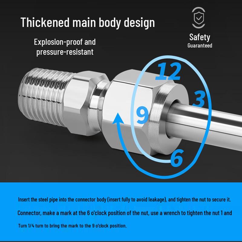 TengZhi 304 Stainless Steel Compression Tube Fittings