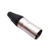 Nickel-Plated Copper Pin XLR Connector, Male and Female 3-Core Subwoofer Head
