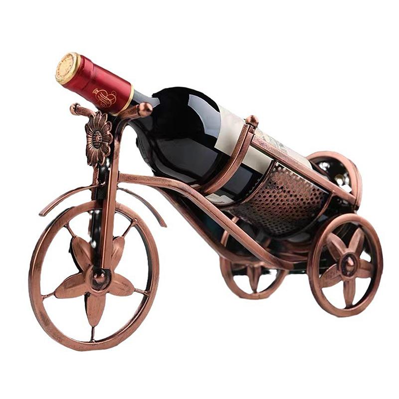 Creative Metal Wine Rack Vintage Wine Bottle Storage And Holder Bar Home Decoration Display Stand