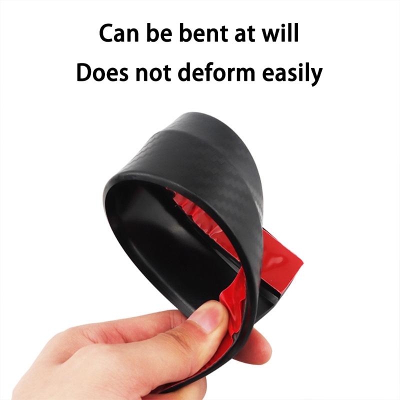 Rubber Crash Guards Anti-Collision Decoration Strips for Vehicle Bumpers Scratch Proof Universal Bumper Guard