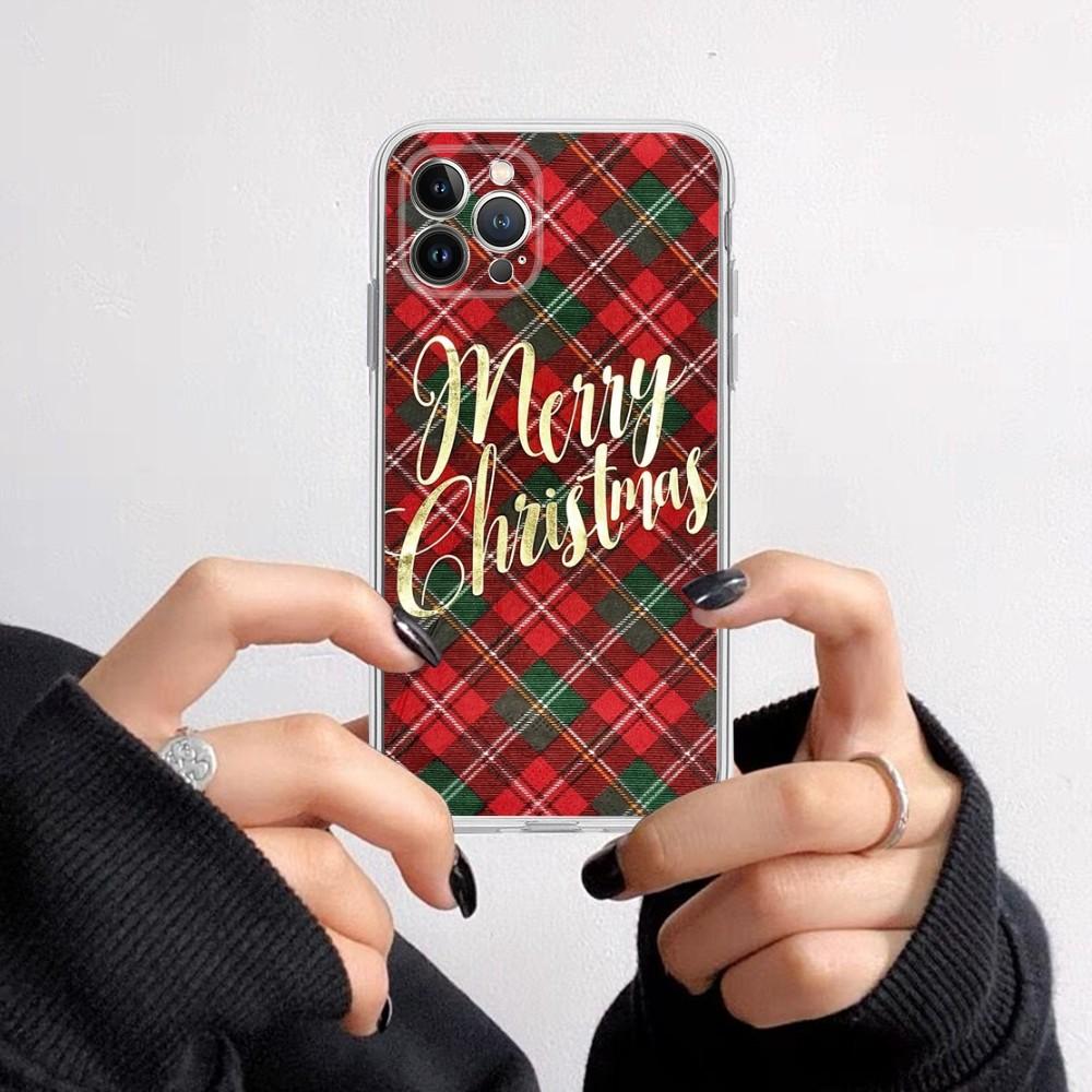 Merry Chrismas Phone Case for iPhone 16 15 8 7 6 6S Plus X SE XR XS 14 11 12 13 Mini Pro Max Mobile Case