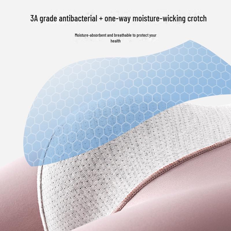 Men's Antibacterial Breathable Seamless Boxer Briefs - Large Size Summer Underwear for Teens