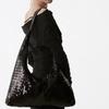 Sparkly Sequin Shoulder Bag Women Chic Streetwear Crossbody Handbag Medium Size Black