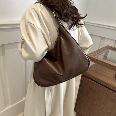 Simple Retro Bag 2025 Spring New Bag Women's Simple Portable Casual Bag Fashionable Shoulder Tote Bag Women