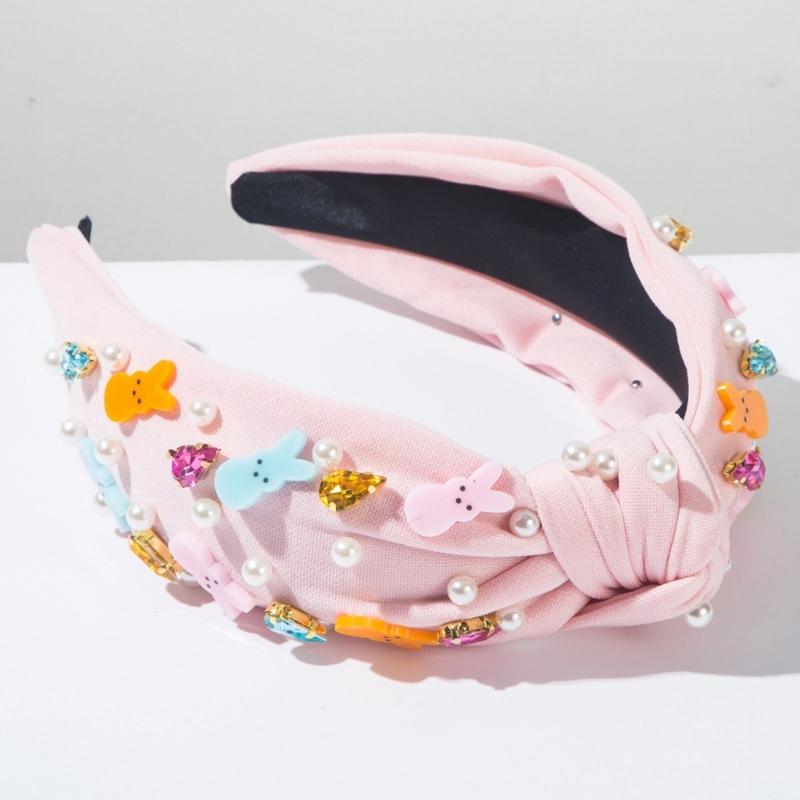 Luxurious Blingbling Headband Eye-catching Headwear Easter Party Photo Props Women Headwear Cosplay Accessories