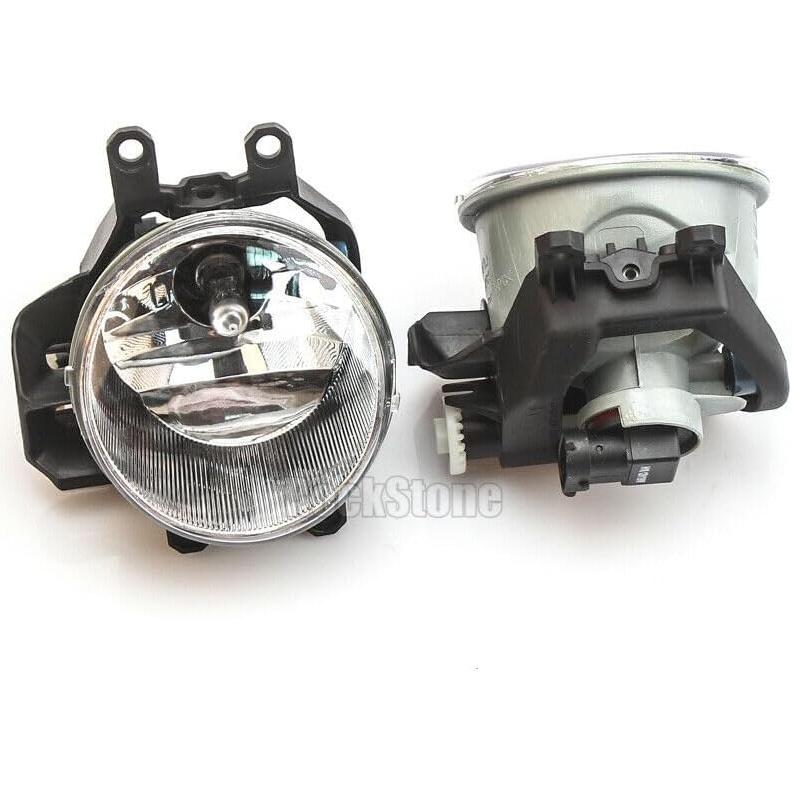 Pair of Front Bumper Fog Driving Lights with H16 Halogen Bulbs for 2014-2018 4Runner | Fits OE 8121012230 8122012230 | Left + Right Set