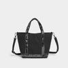 Fashi Brand Sequined Small Square Bag Simple Retro Fashi Handbag Commute Travel Unisex Zipper Shoulder Messenger Canvas Bag