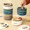 Multi-layer Insulated Food Container Stainless Steel Lunchbox with Storage Bag  Dining Out