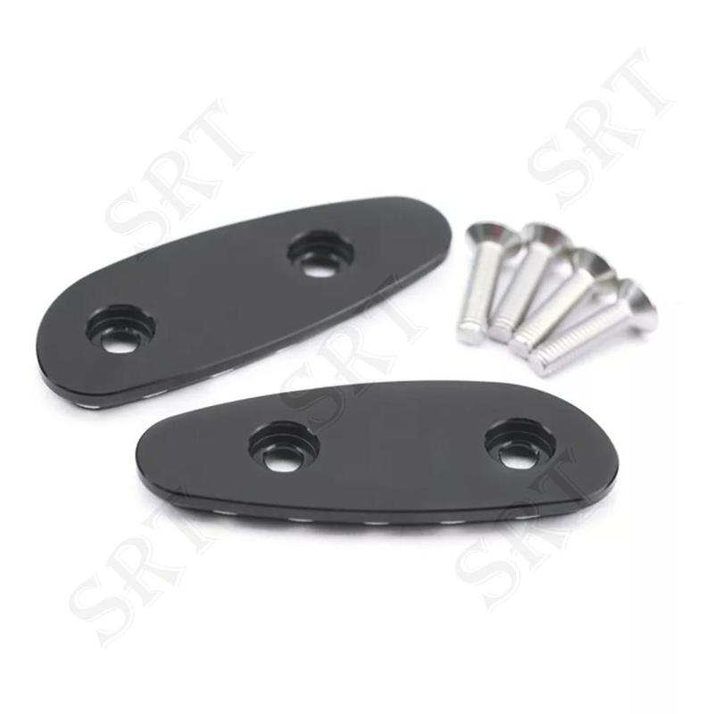 Fit For Suzuki GSXR 1300 GSX-R Hayabusa 1999-2000 Motorcycle Accessories Mirror Block Off Plates Mirrors Blanking Base Hole Caps