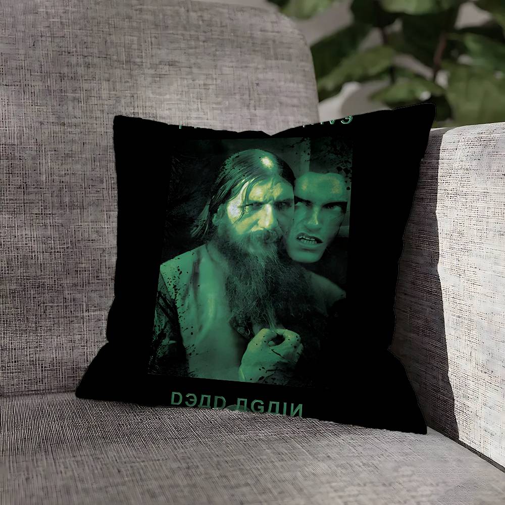 Green T-Type O N-Negative Pillow Case For Sofa Decor Car Office Room Printing Cushion Cover Decorations and Protector