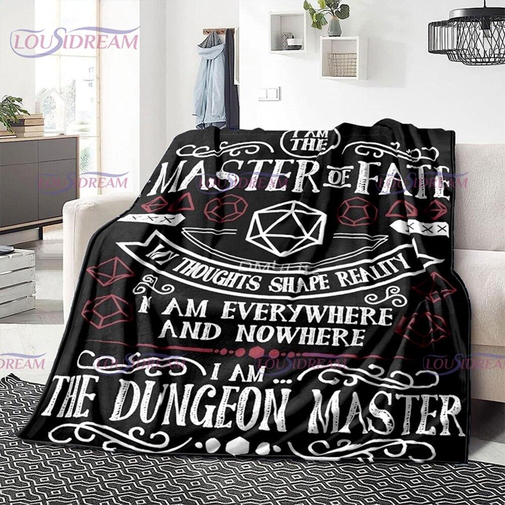 Buntes Geometrie-Muster, Klimaanlage, Flanelldecke, Bürozimmer, warm und bequem, Sofa, D20, Würfel-bedruckte Decke, Geschenk