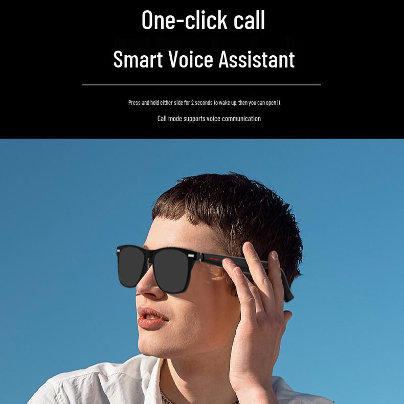 D13 Bluetooth Dual Ear Polarized Sunglasses with Touch Controls for Music and Calls