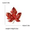 Fashionable maple leaf enamel gem brooch, women's anti-exposure pin, fixed clothes metal buttons, wedding party gifts