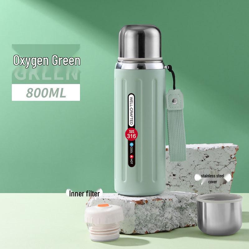 316 Stainless Steel Insulated Car-Mounted Water Cup for Men & Women - Large Capacity, Portable for Tea & Outdoor Sports