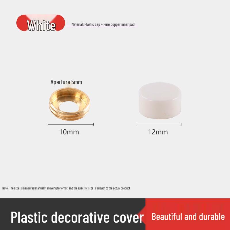 Decorative Glass Mirror Nail Caps: Thickened Flat Screws for Bathroom Signs