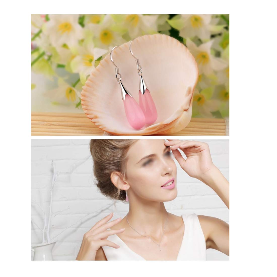 Серьги из стерлингового серебра с жемчужными каплями для девочек и женщин — фото 8