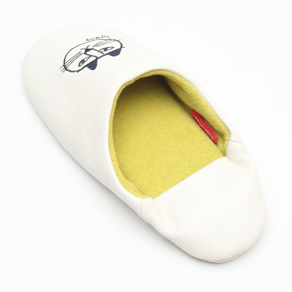 Lisa Larson Spiky Babouche Slippers (White)