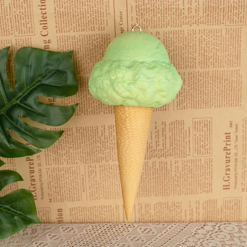 Green Yuan Ice Cream Model Light Display for Shop Decor & Renovation