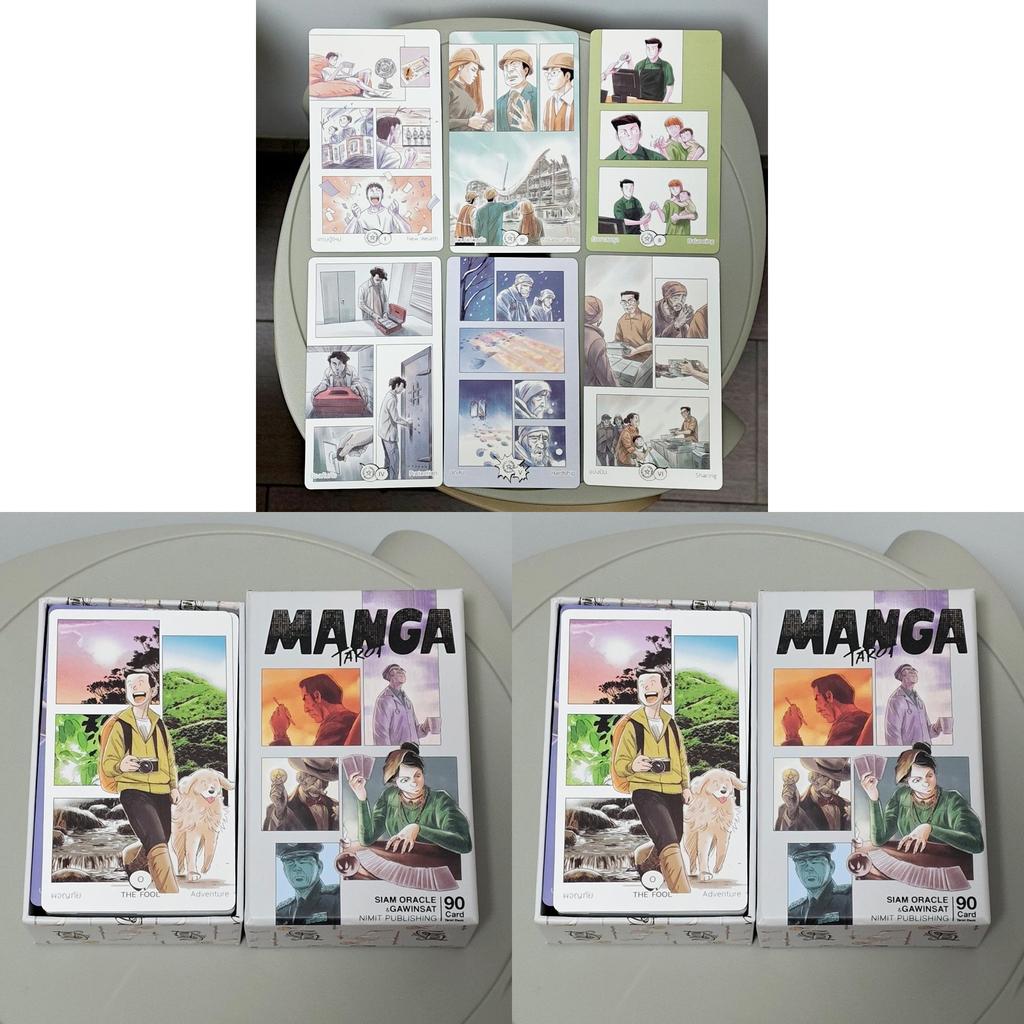 Manga Tarot Card Set With Doublesided Embossed Gift Box For Meditation And Creativity