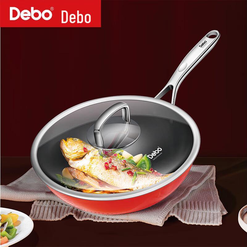 Debo Himalaya 30cm Non-stick Cast Iron Wok