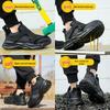 Men's Steel Toe Safety Shoes - Anti-Smash, Anti-Puncture, Velcro Closure, Soft Sole, Comfortable for Long Standing