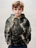 Haine pentru copii Hanorace Haine pentru băieți Imprimeu 3D Black Myth Wukong Haine pentru copii de primăvară-toamnă Hanorac cu glugă de exterior la modă