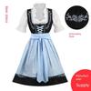 Halloween Cosplay Costume Oktoberfest Bavarian Traditional Beer Dress Embroidered Maid Outfit Maid Uniform