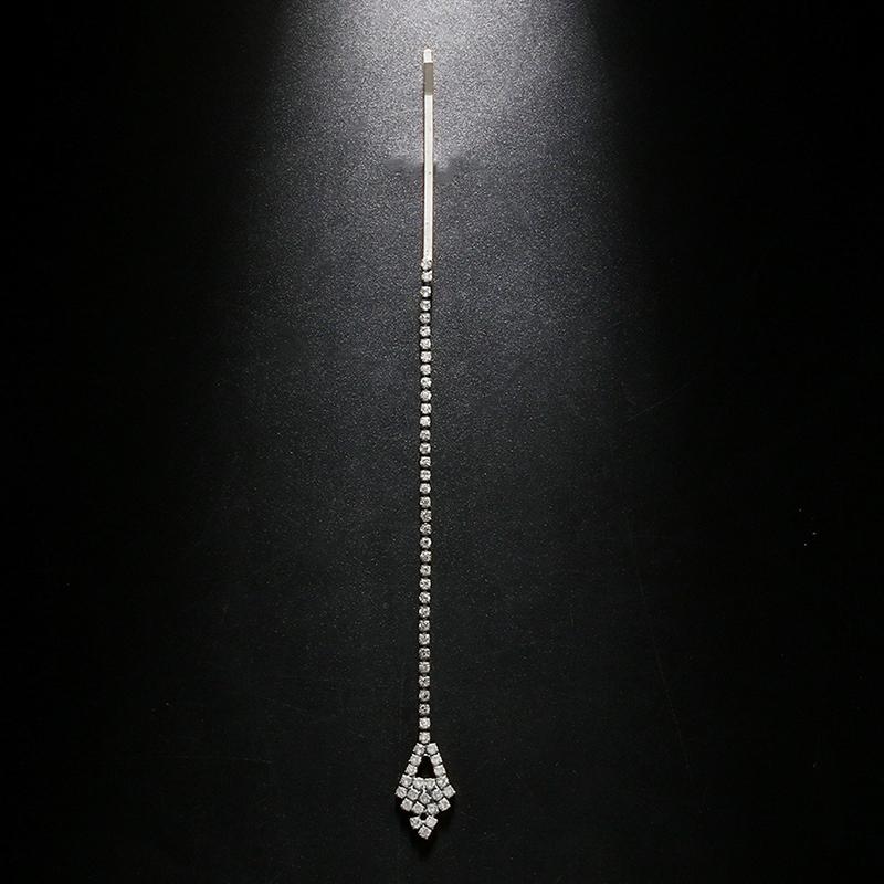 Geometric Zircon Forehead Chain Women Indian Wedding Jewelry Rhinestone Headband Hair Accessories Bride Hair Chain