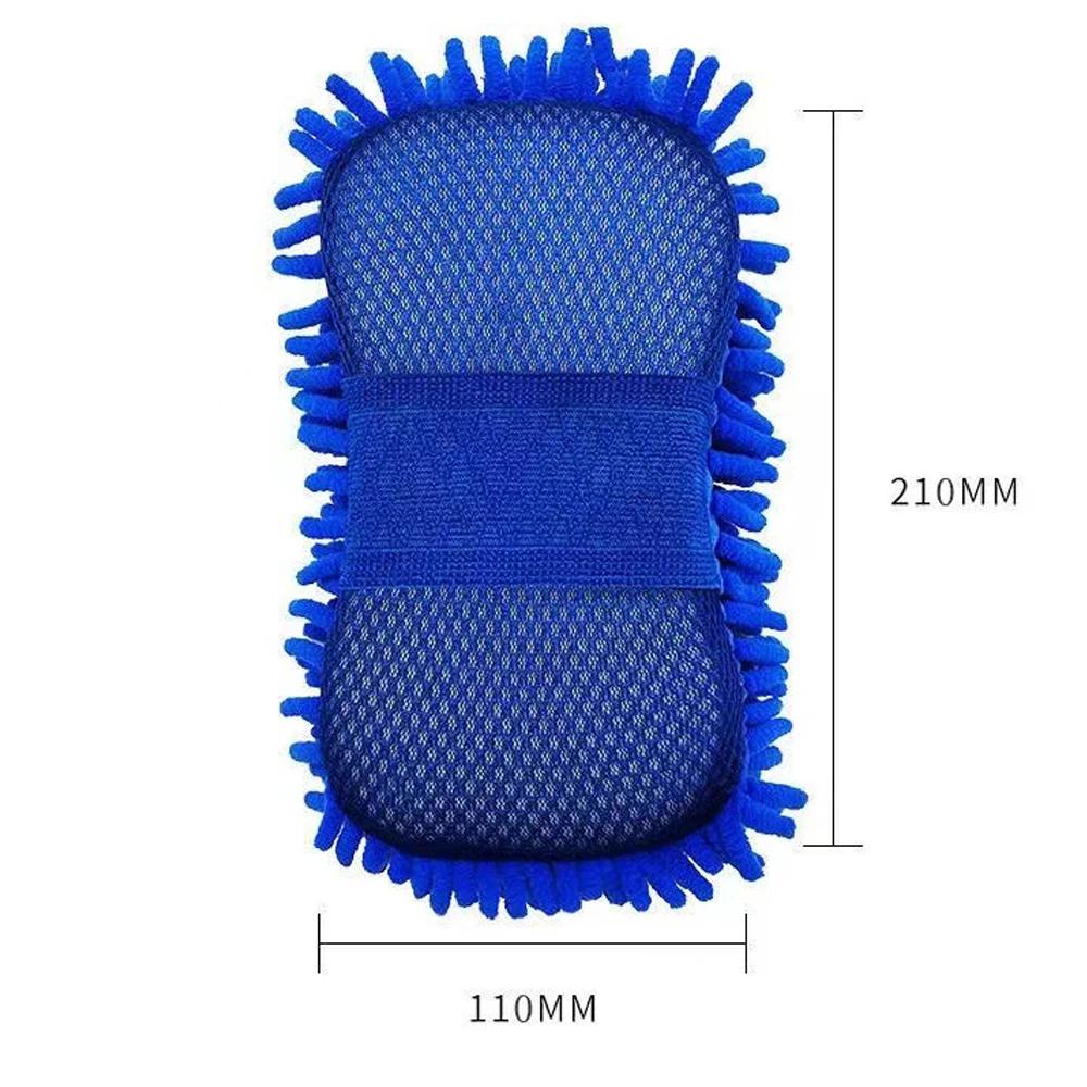 1/2Pcs Car Cleaning Brush Cleaner Tools Microfiber Car Washer Sponge Cleaning Washing Towel Auto Gloves Car Washing Accessories
