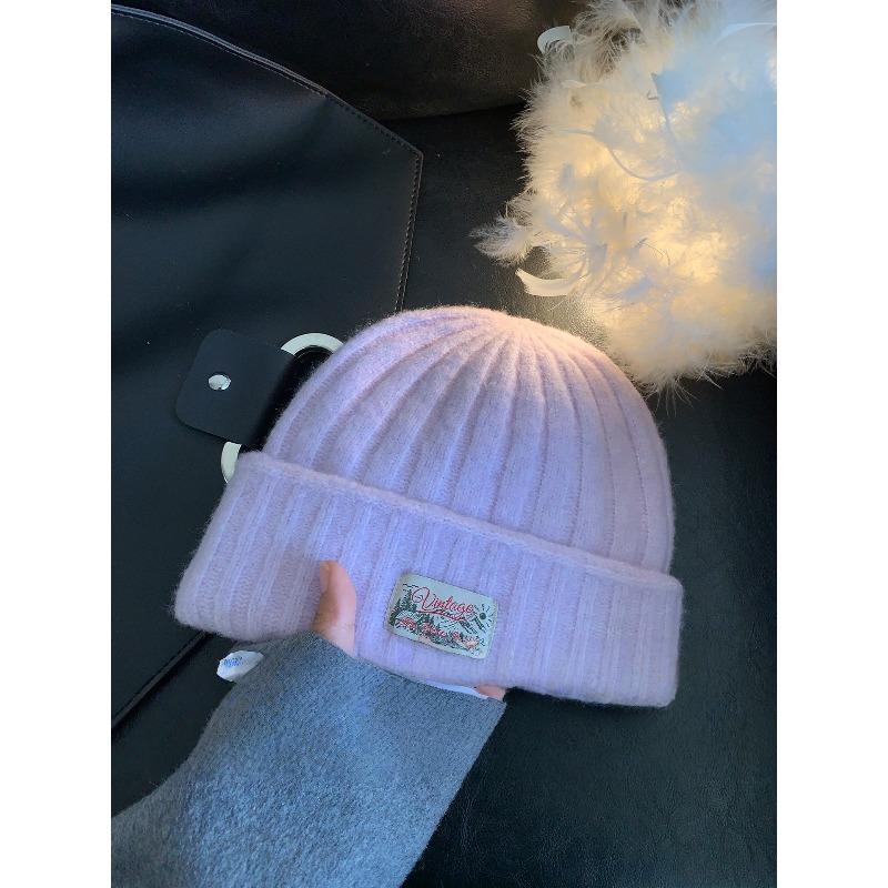 New Korean style atmosphere woolen hats for children's autumn and winter cold hats for couples  thickened  warm and windproof