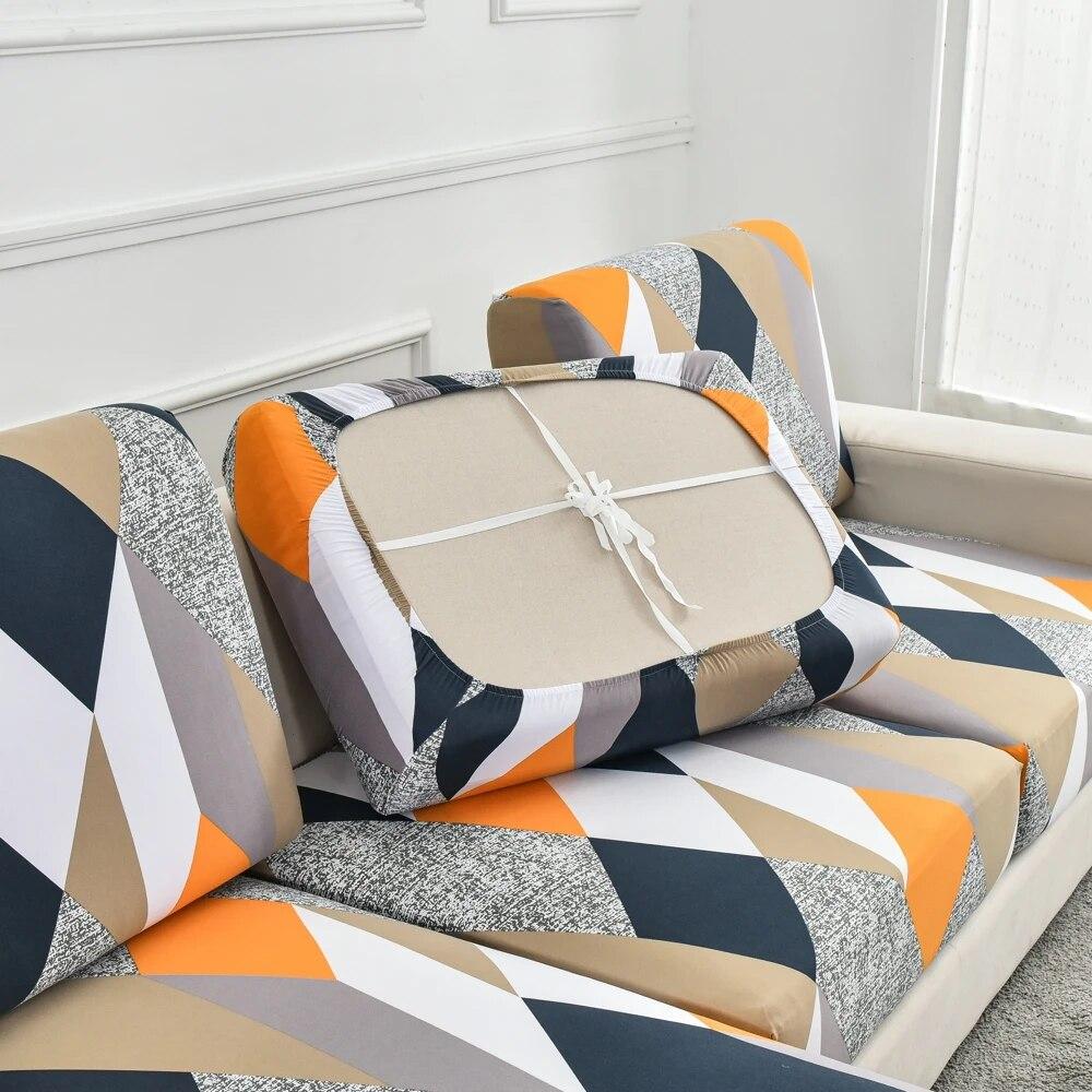 New Stretch Plaid Sofa Seat Cushion Cover Elastic Sofa Covers for Living Room Funda Sofa Slipcover Chair Couch Covers Home Decor
