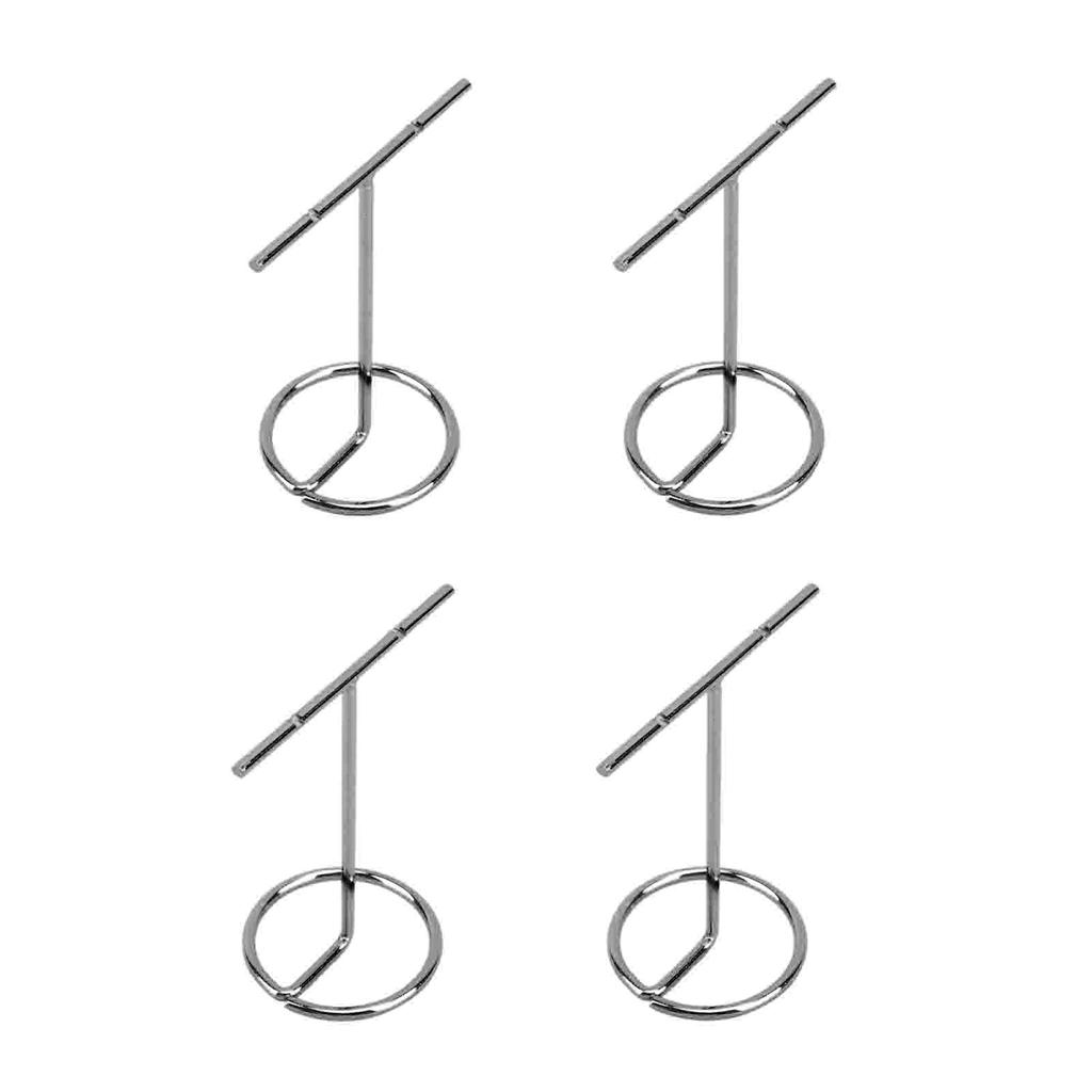 4pcs T Shaped Earring Display Stand Jewellery Display Stand Photo Props T Shape Slotted Necklace Stand for Store Closet