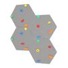 Climbing Wall Cube 4 Grey - Coloured Grips